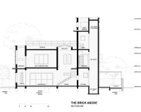 The Brick Abode - Section BB_ - Alok Kothari Achitects